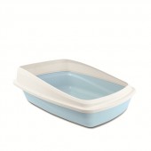 Cat Love Litter Pan with Removable Rim - Blue (Large)